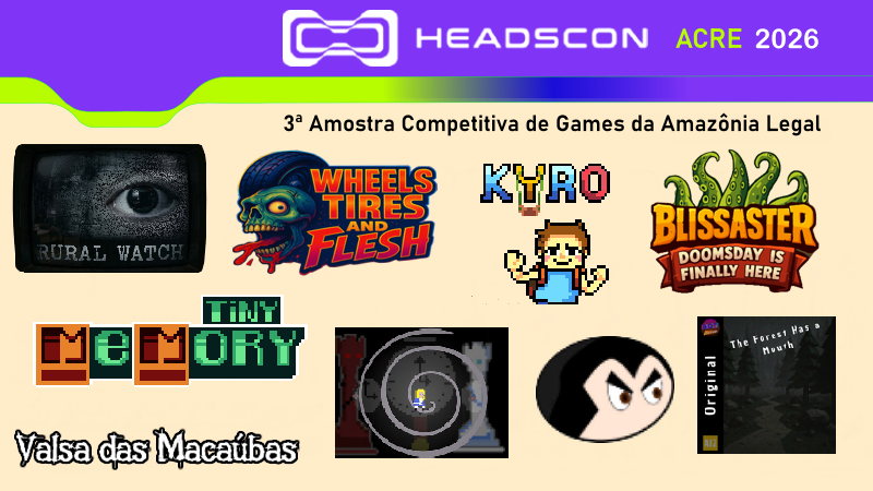 Dois jogos paraenses marcam presença na Headscon Acre 2026