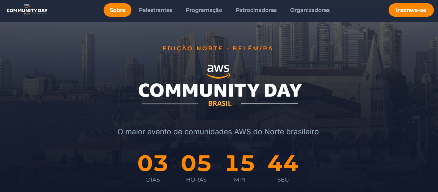 Confira a lista de palestras que irão acontecer no AWS Community Day - Edição Norte