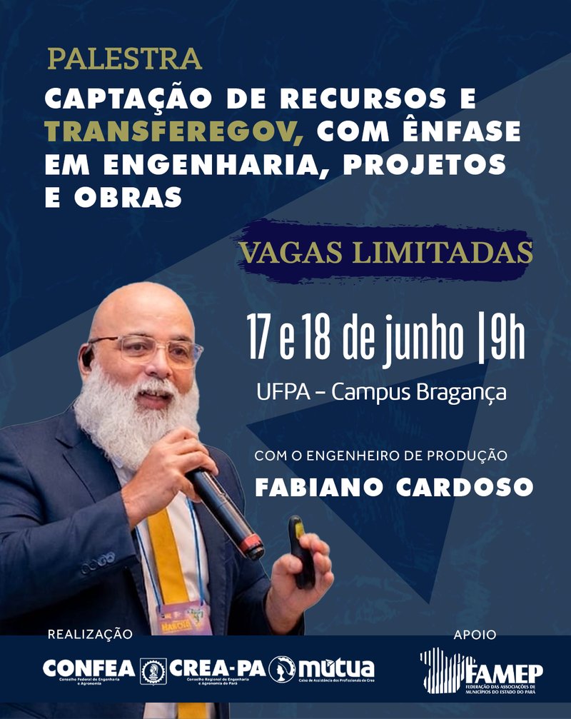 CREA-PA lança capacitaçóes para fortalecer gestão pública e inovação tecnológica no Pará